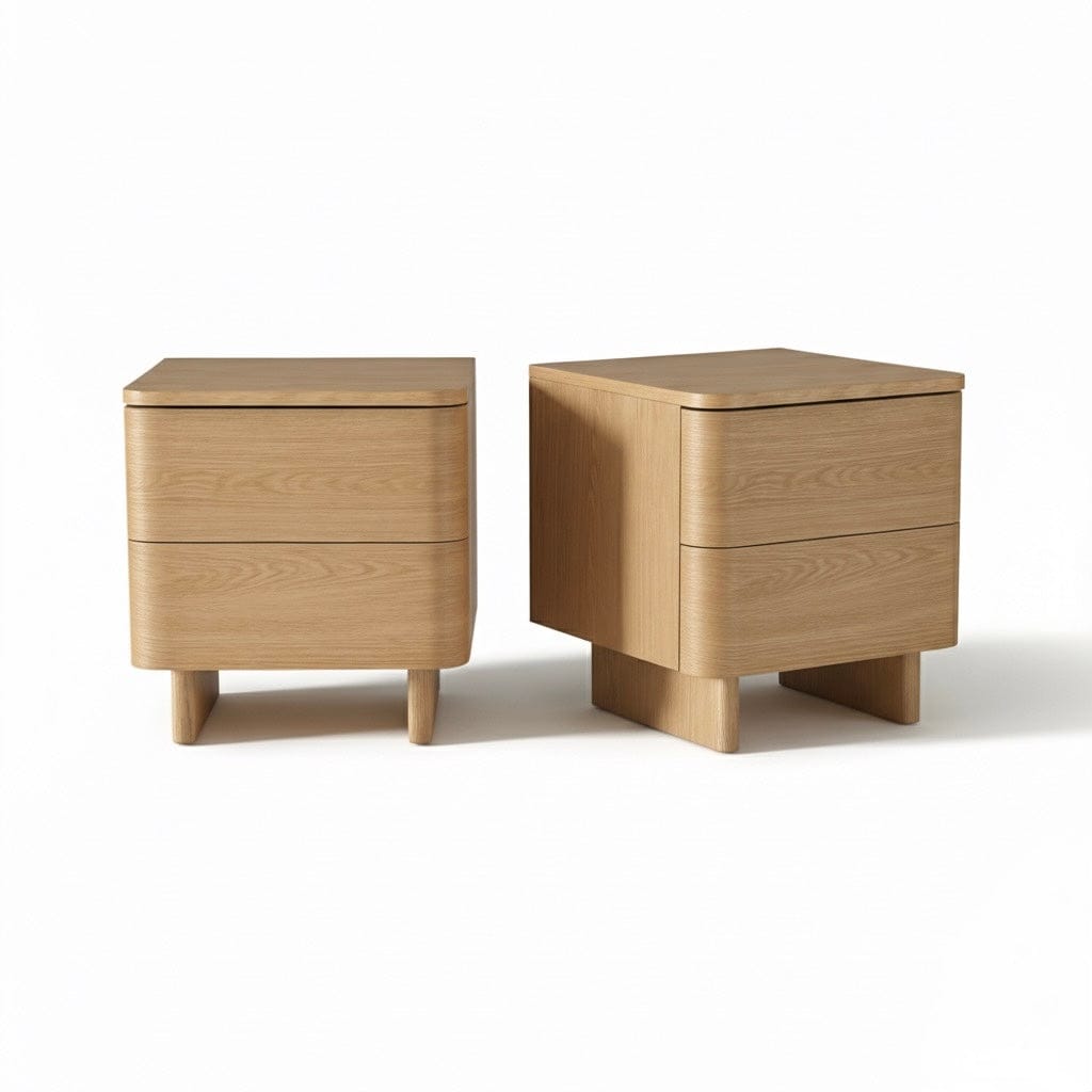 Seek & Ramble Bedsides Set of 2 Kiama 2 Drawer Bedside Natural Ash