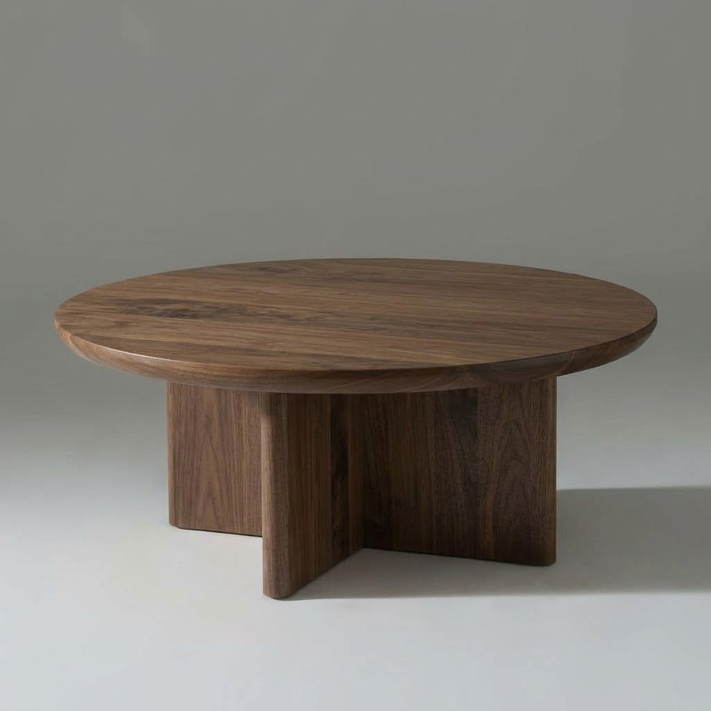 Kiama Round 100cm Coffee Table in Walnut