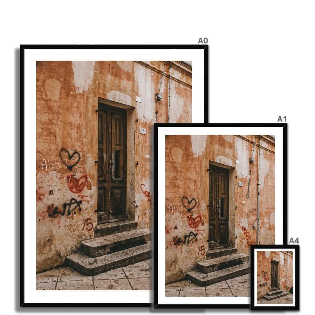 Seek & Ramble Framed Print Love Italy Framed Print