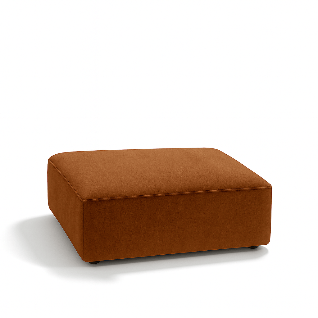 Seek & Ramble Masso Modular Ottoman Velvet Amber