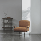 Seek & Ramble Accent Chair Mattia Mid Century Modern Occasional Armchair Leather