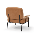 Seek & Ramble Accent Chair Mattia Mid Century Modern Occasional Armchair Leather