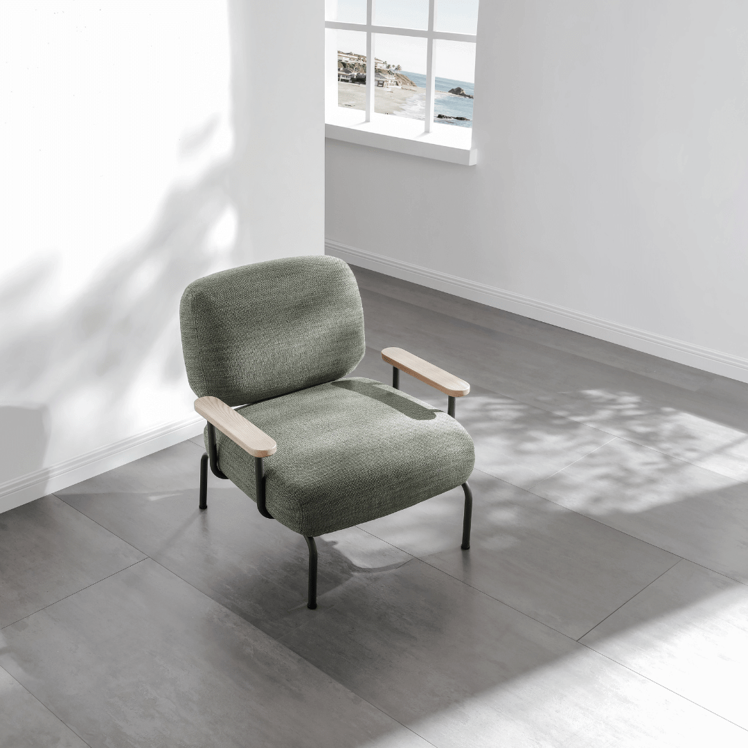 Seek & Ramble Accent Chair Mattia Mid Century Modern Occasional Upholstered Armchair