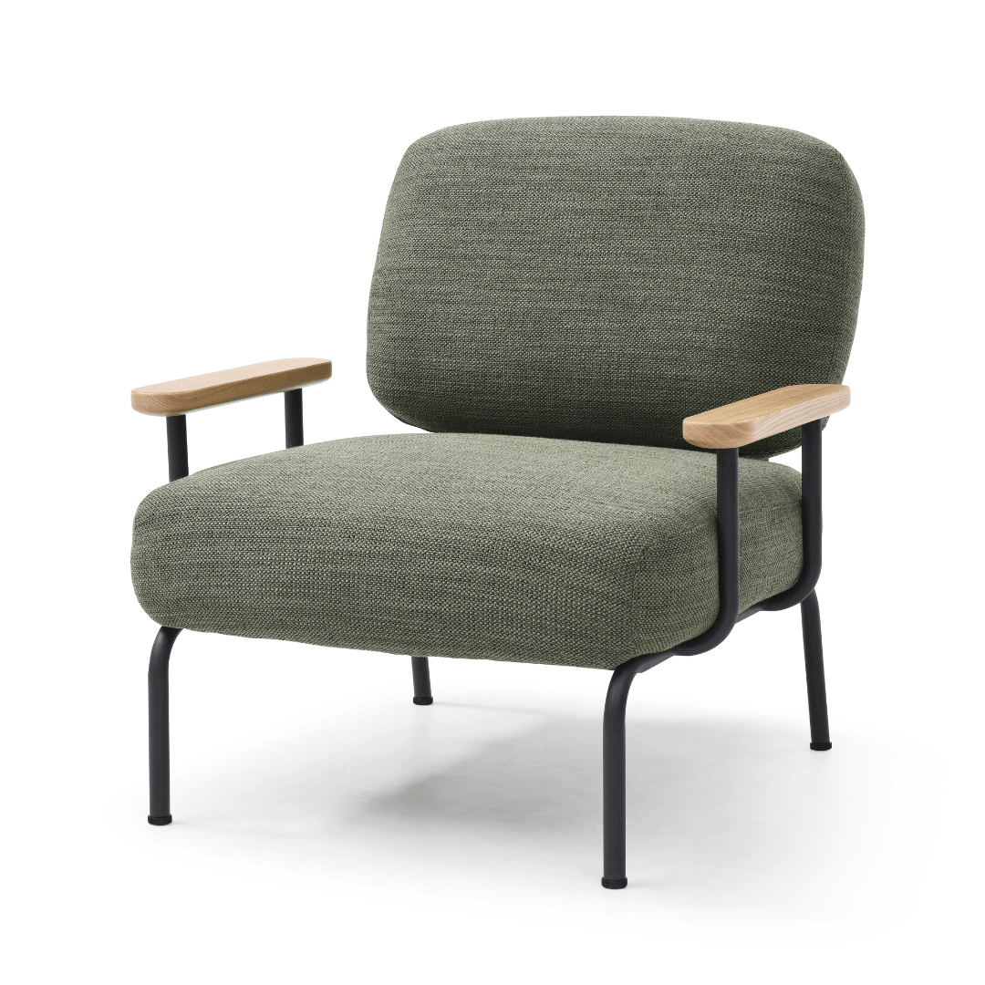Seek & Ramble Accent Chair Hudson Olive Mattia Mid Century Modern Occasional Upholstered Armchair