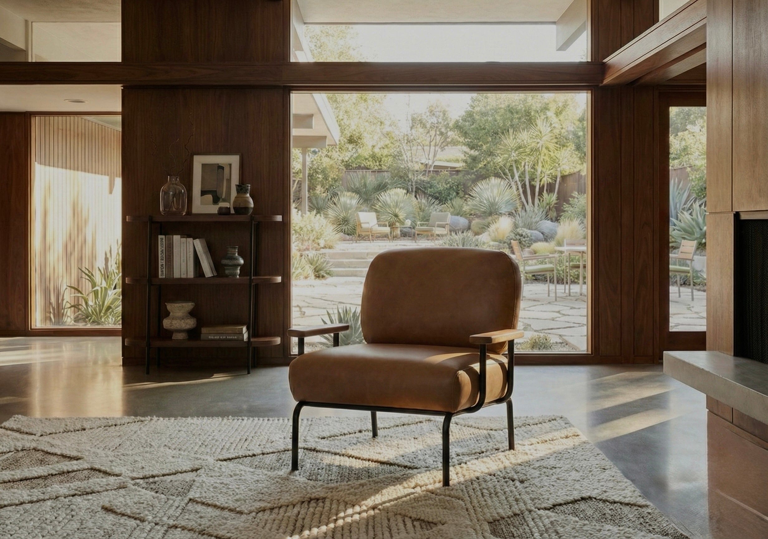 Seek & Ramble Accent Chair Mattia Occasional Armchair Leather Tan by Francesco Feliziani