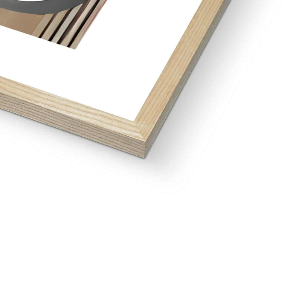 Seek & Ramble Framed Mid Century Brown Framed Print