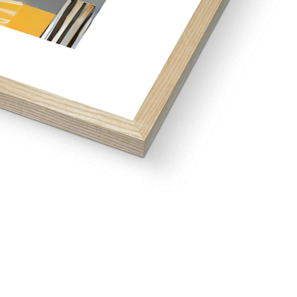 Seek & Ramble Framed Mid Century Yellow Framed Print