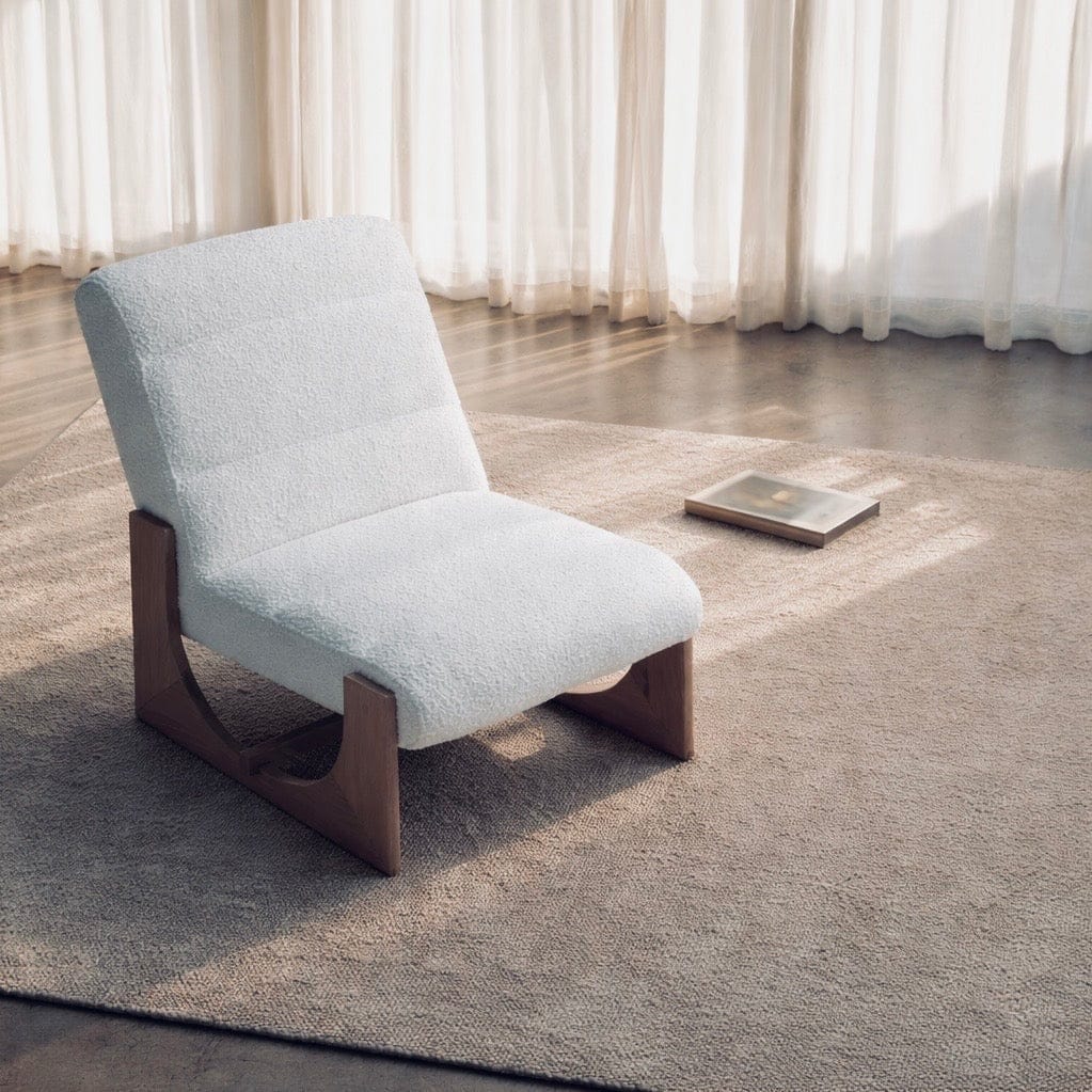 Seek & Ramble Accent Chair Oscar Lounge Chair Boucle Natural & Oak