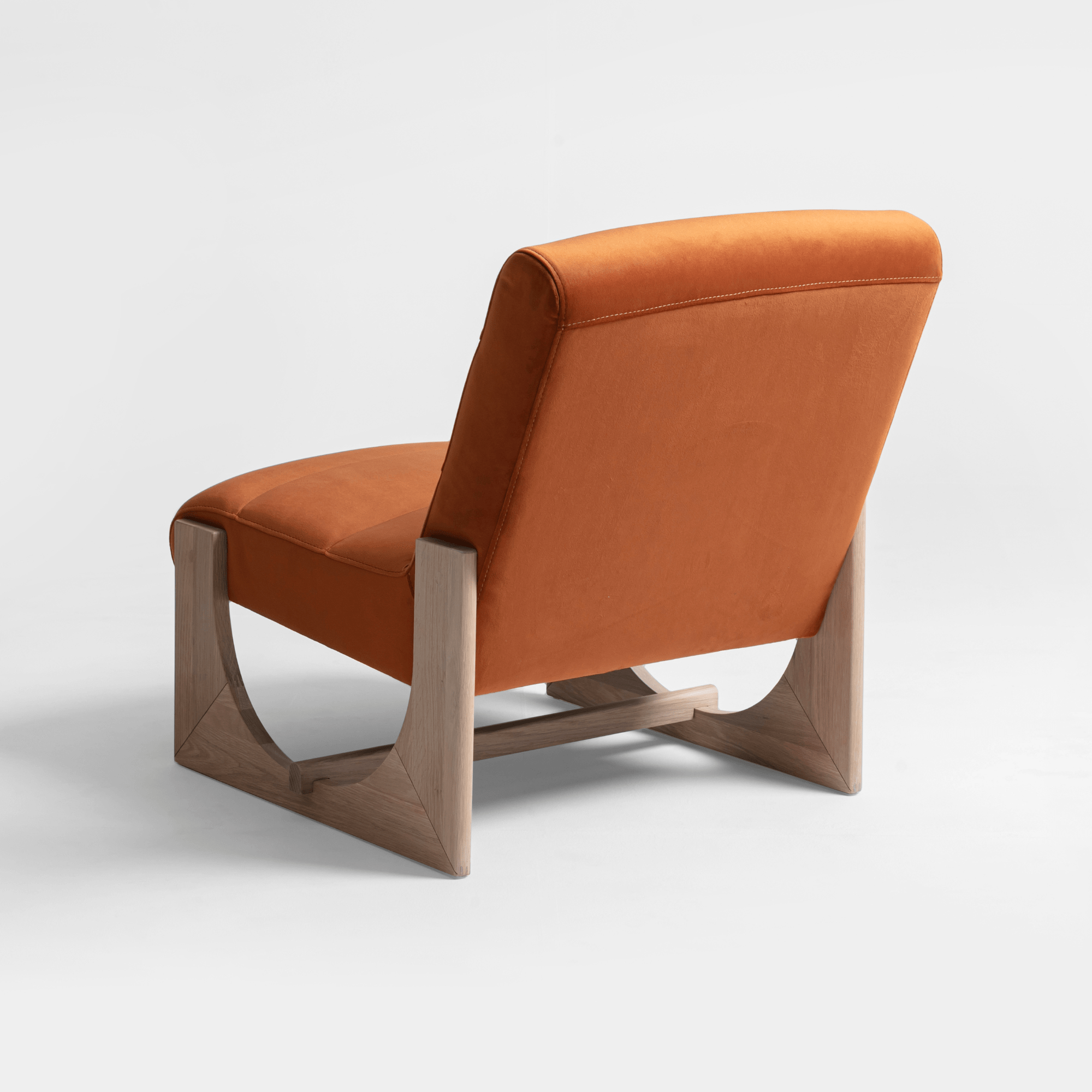 Seek & Ramble Accent Chair Oscar Lounge Chair Brunswick Rust & Oak