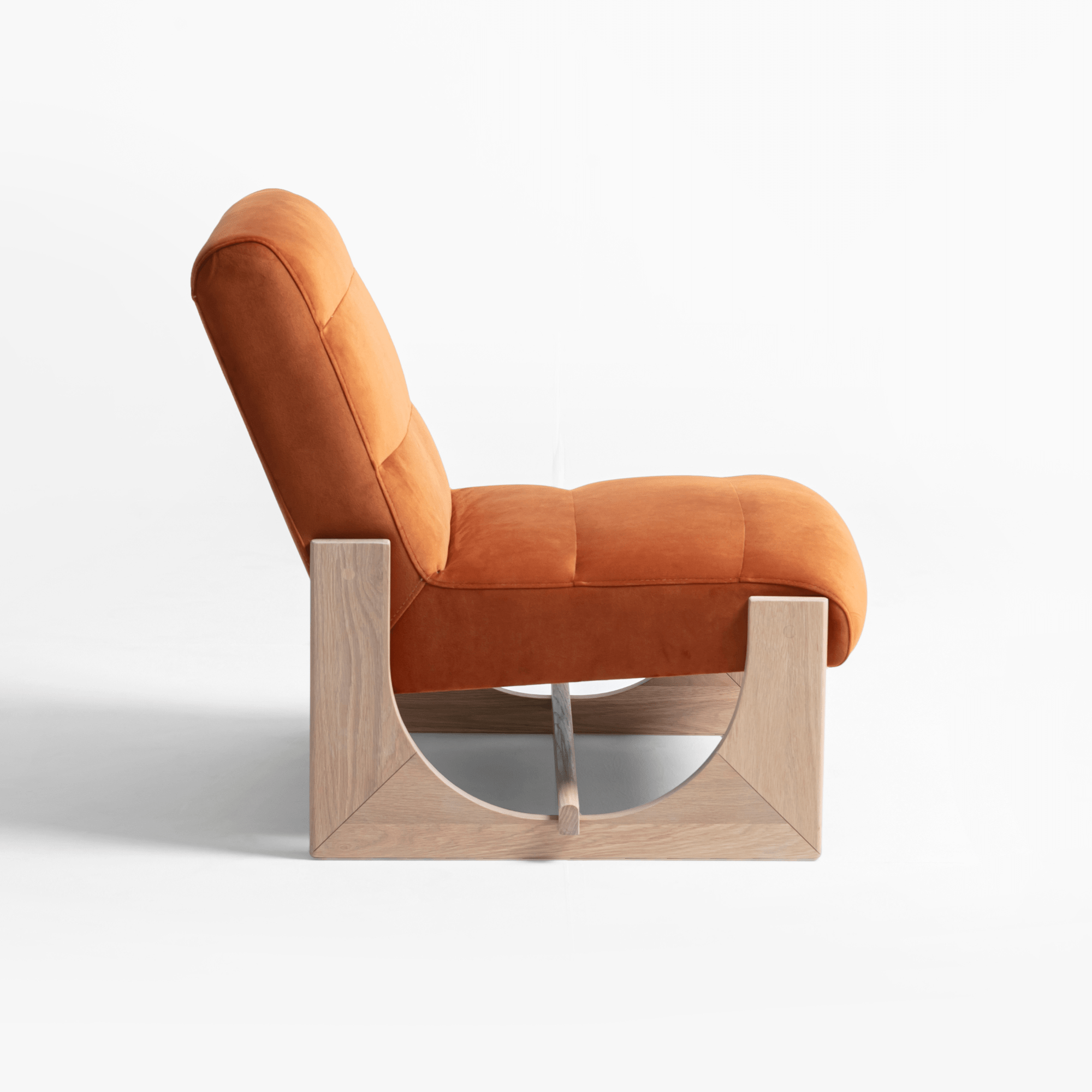 Seek & Ramble Accent Chair Oscar Lounge Chair Brunswick Rust & Oak