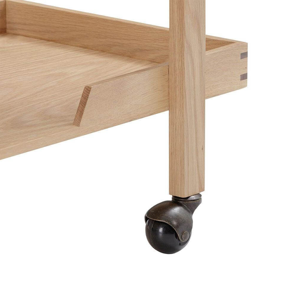 Seek & Ramble Bar Trolley Oscar Natural Oak Trolley