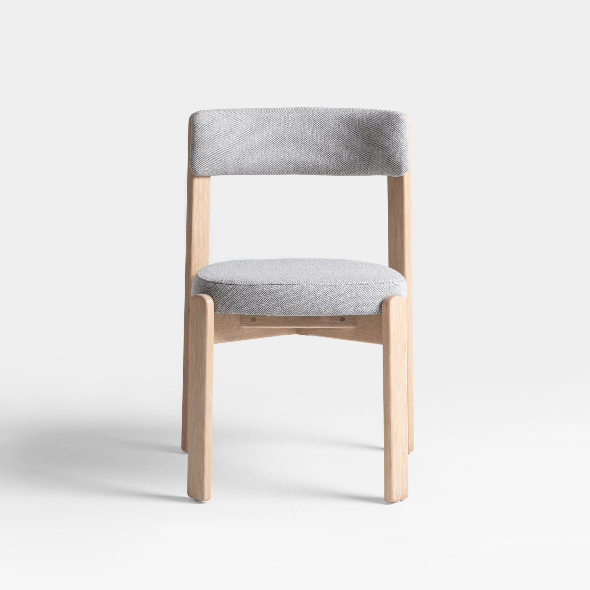 Seek & Ramble Dining chairs Oscar Set of 2 Natural Oak Dining Chair Upholstered Fitzroy Storm