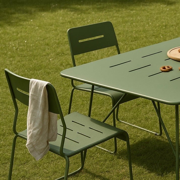Seek & Ramble Armchair Parco Outdoor 180cm Dining Table Olive