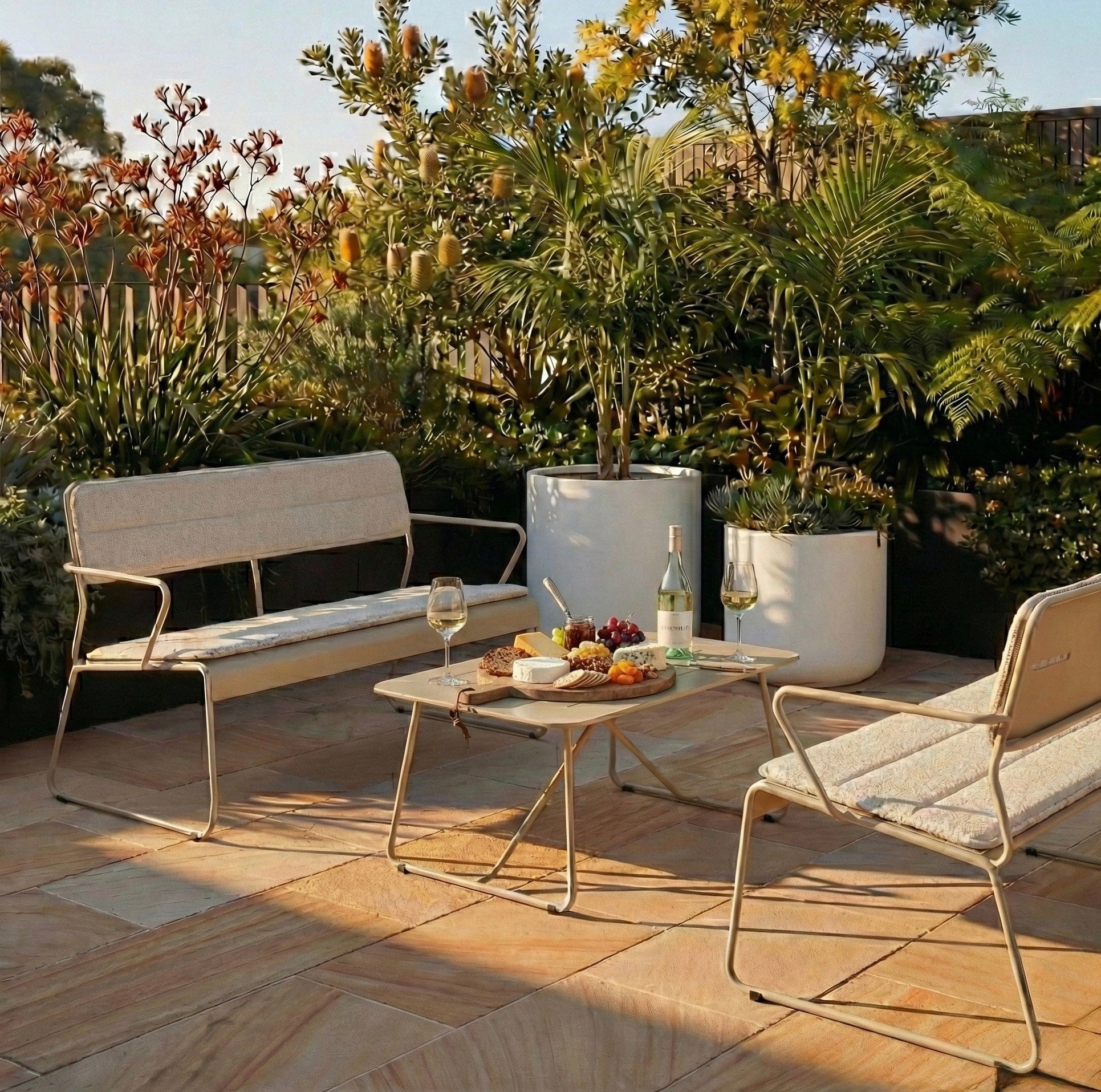 Seek & Ramble Armchair Parco Outdoor 3 pce Lounge Set Sand