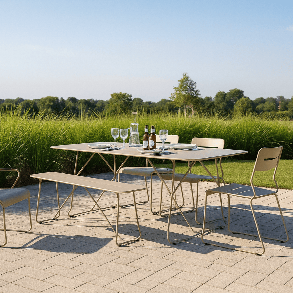 Seek & Ramble Armchair Parco Outdoor 4 Pce Dining Set Sand