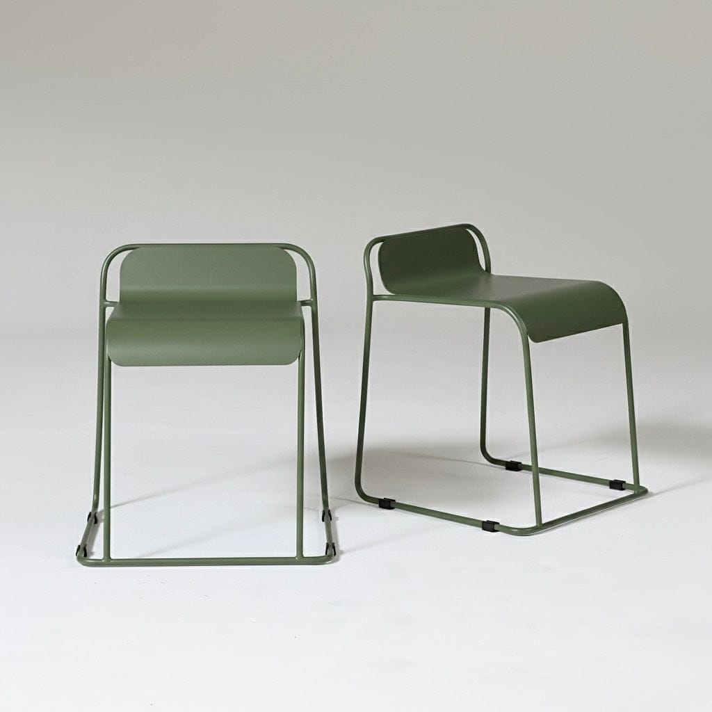 Seek & Ramble Stools Set of 2 Parco Outdoor Stool Olive