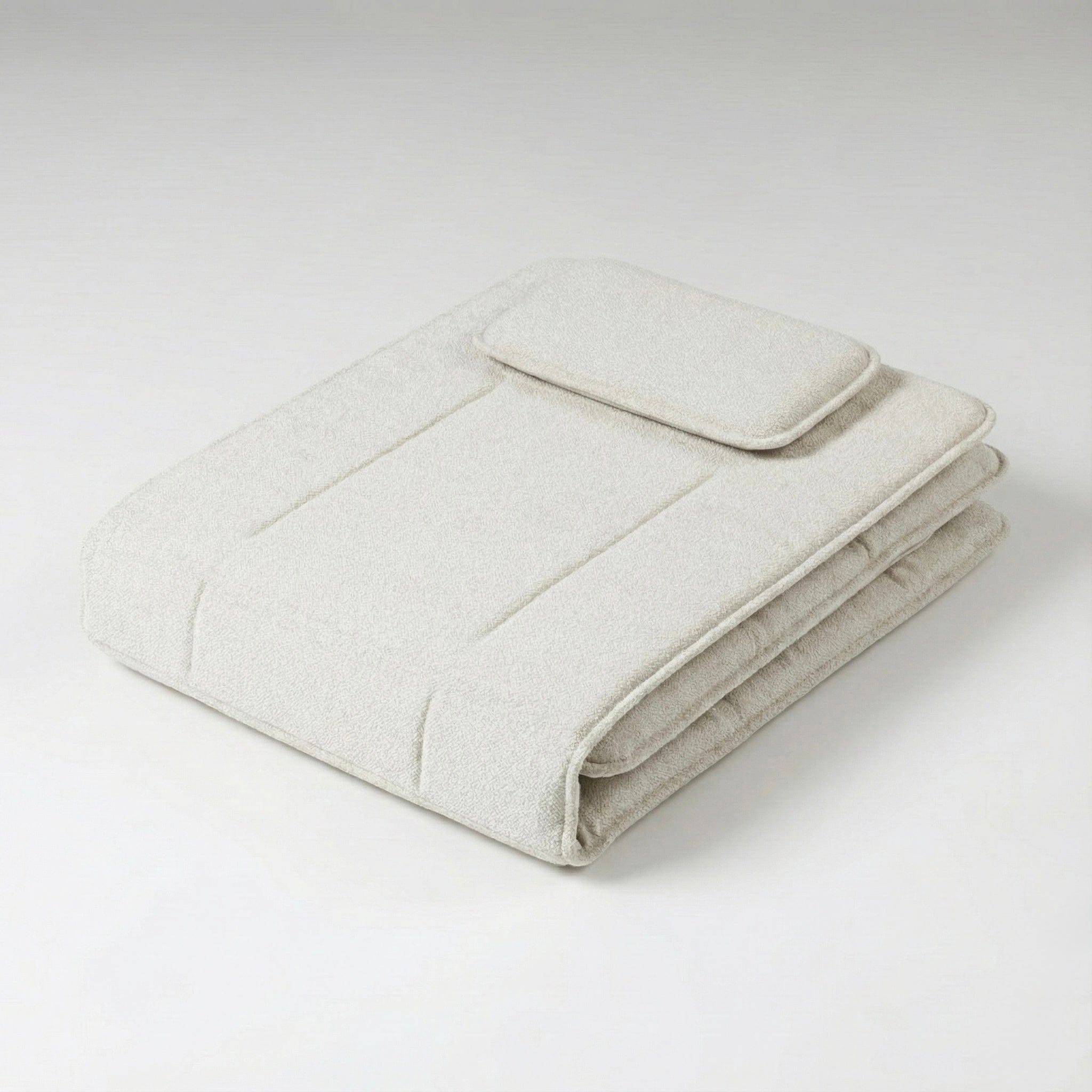 Seek & Ramble Parco Outdoor Sunbed Cushion Boucle Sand (cushion only)