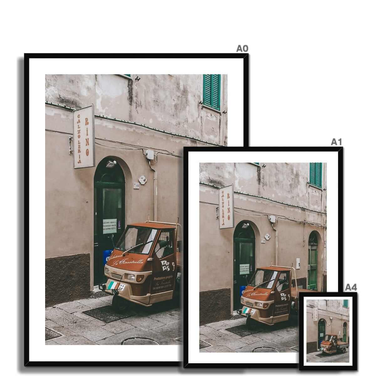 Seek & Ramble Framed Print Piccolo Auto Italy Framed Print