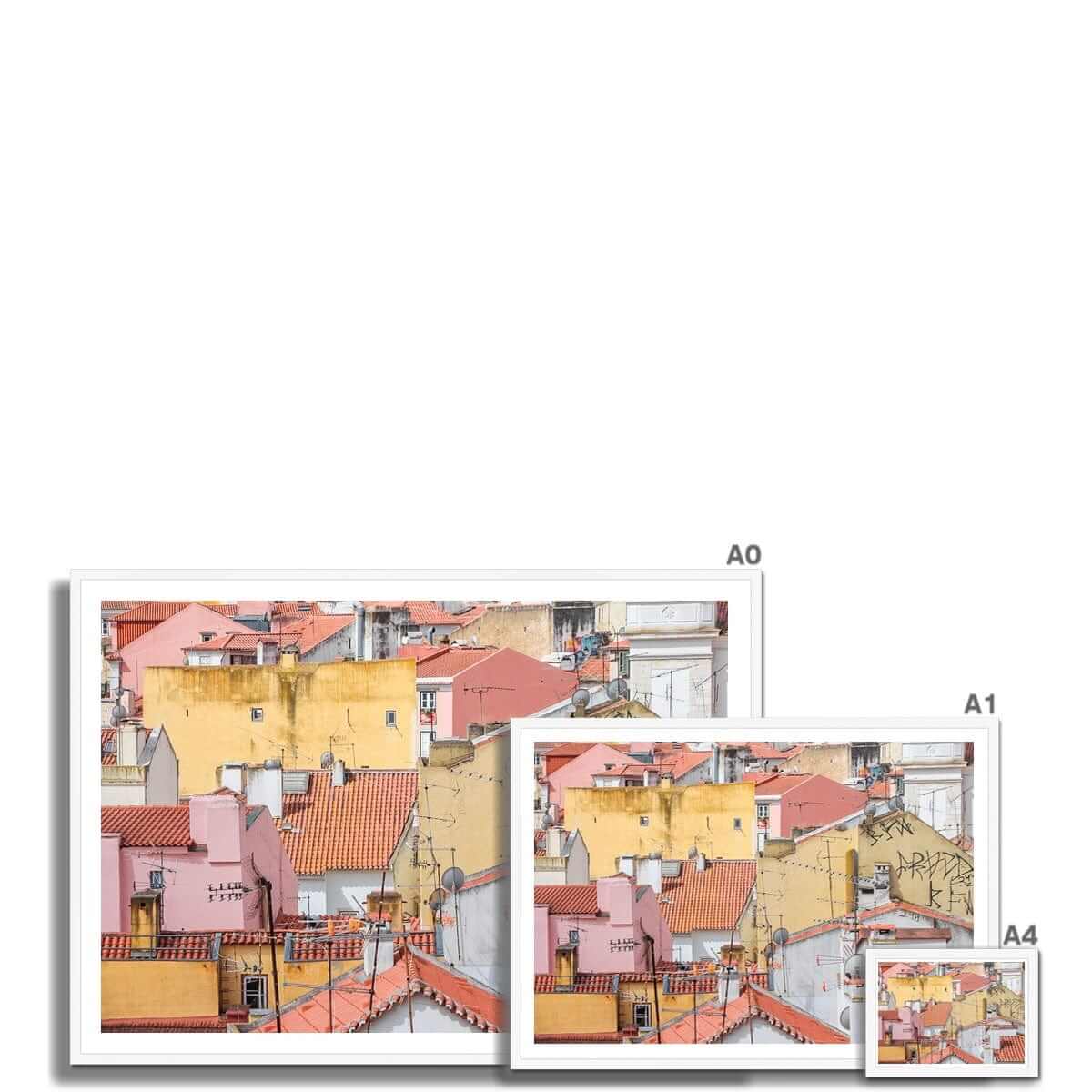 Seek & Ramble Framed Portugal Lisbon Alfama Streets Colour Framed Print