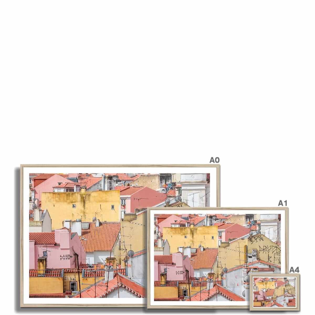 Seek & Ramble Framed Portugal Lisbon Alfama Streets Colour Framed Print