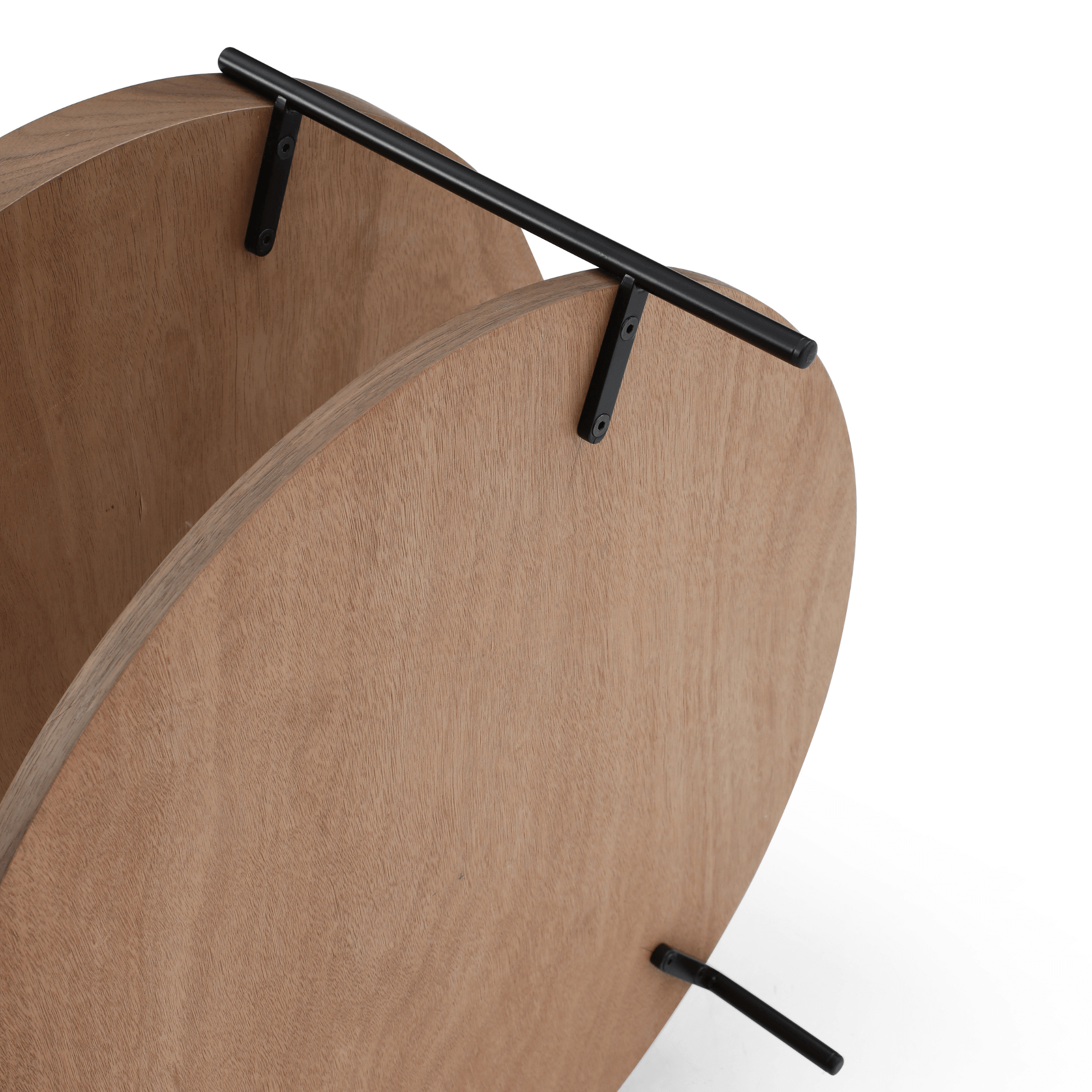 Set of 2 Round Coffee Table Walnut & Tray Top Side Table BundleCoffee TablesSeek & Ramble