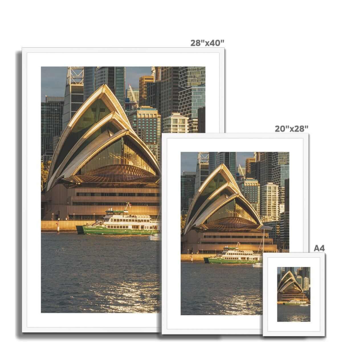 Seek & Ramble Framed Sydney Opera House Dusk View Framed & Mounted Print