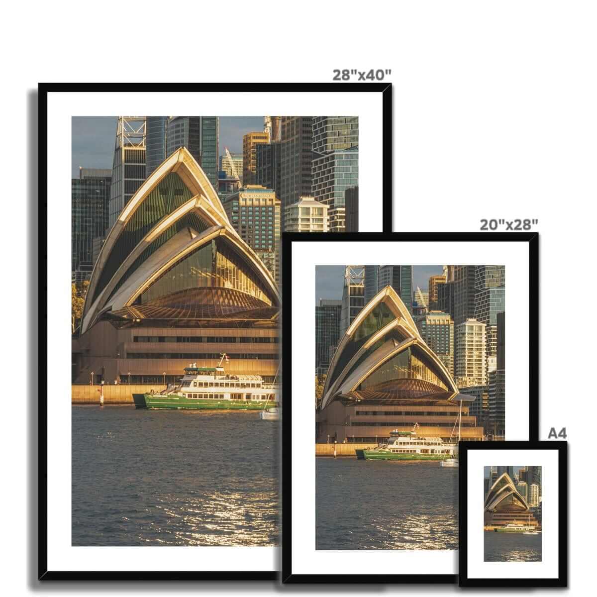 Seek & Ramble Framed Sydney Opera House Dusk View Framed & Mounted Print