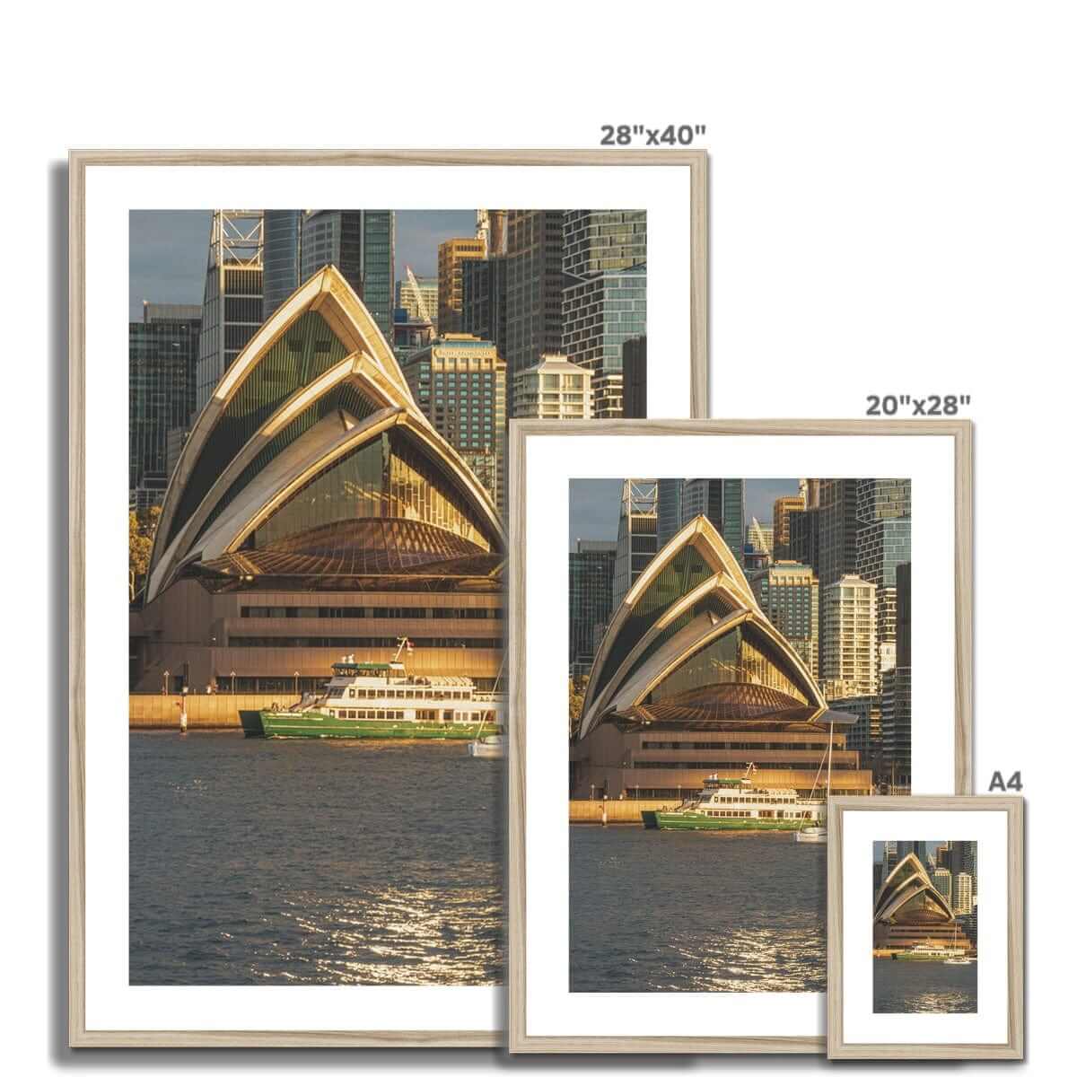 Seek & Ramble Framed Sydney Opera House Dusk View Framed & Mounted Print