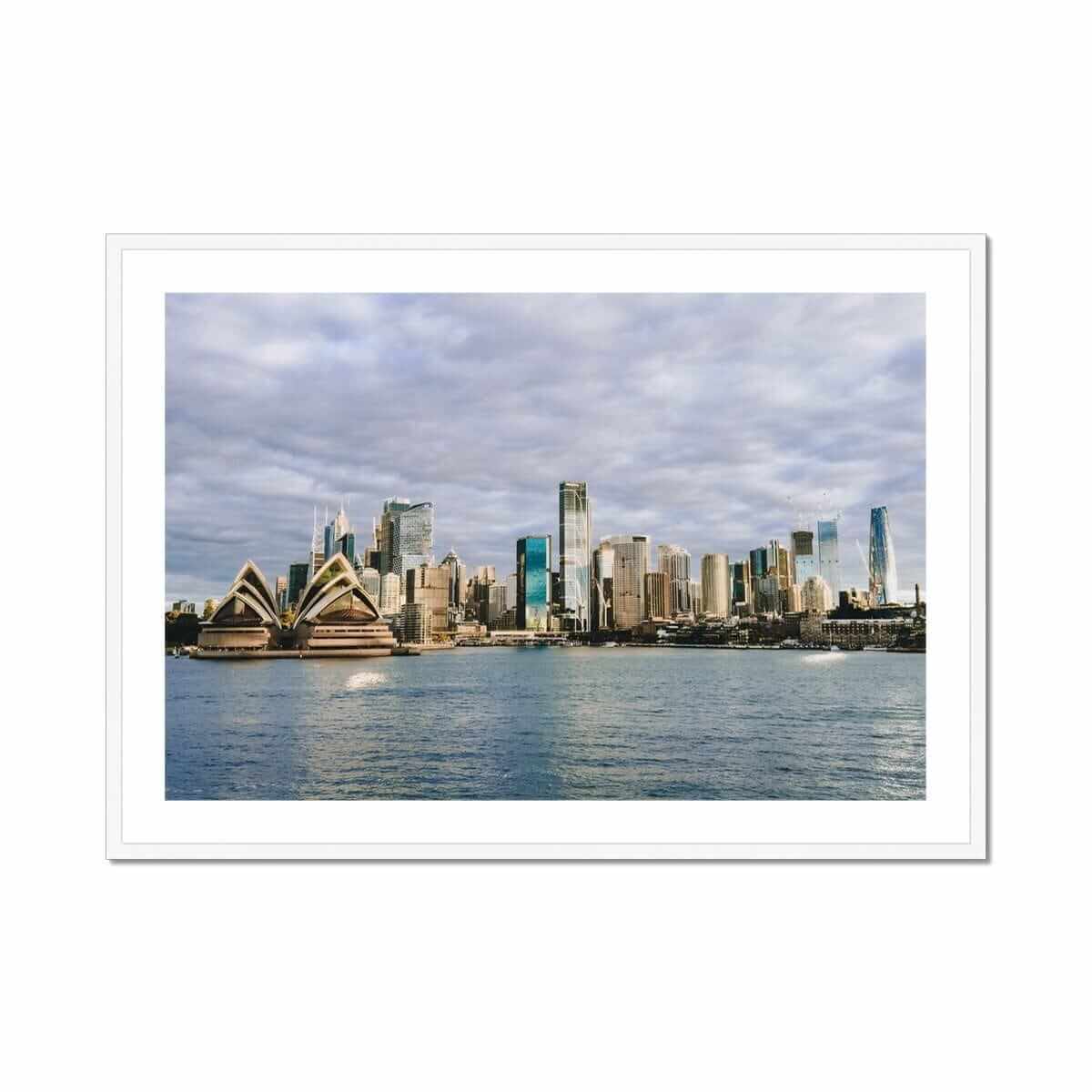 Seek & Ramble Framed 40"x28" / White Frame Syd View Framed & Mounted Print