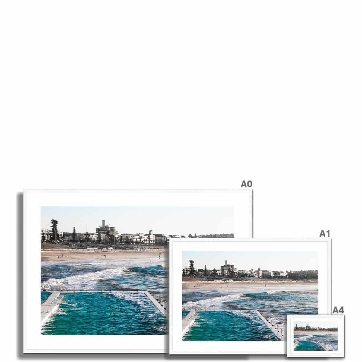 Seek & Ramble Framed Print View From Bondi Icebergs Framed Print