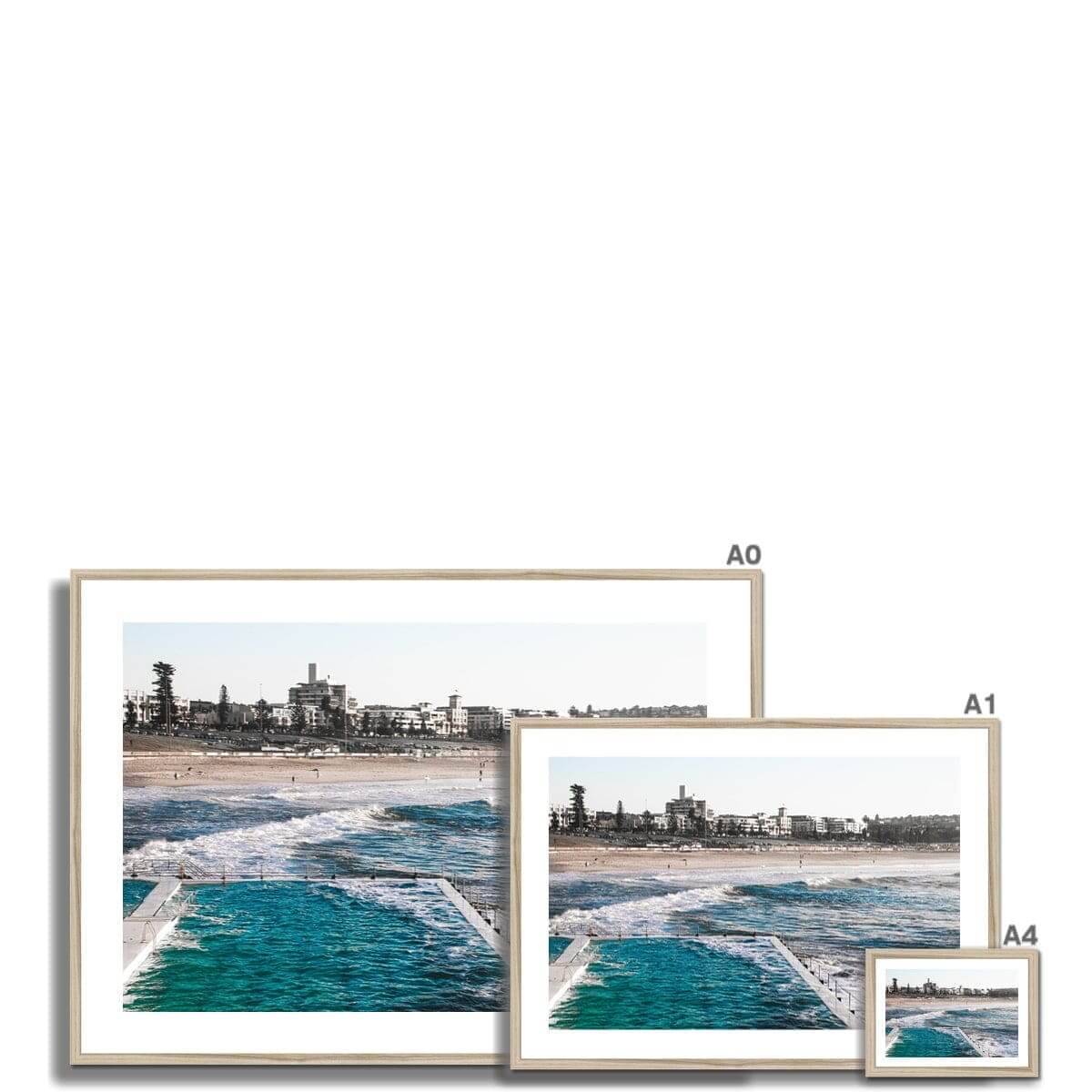 Seek & Ramble Framed Print View From Bondi Icebergs Framed Print