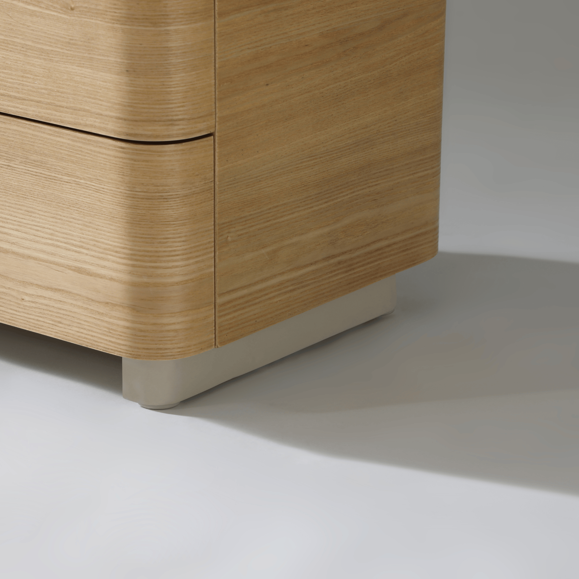 Seek & Ramble Bedsides Xara 2 Drawer Bedside Natural Ash & Warm Grey