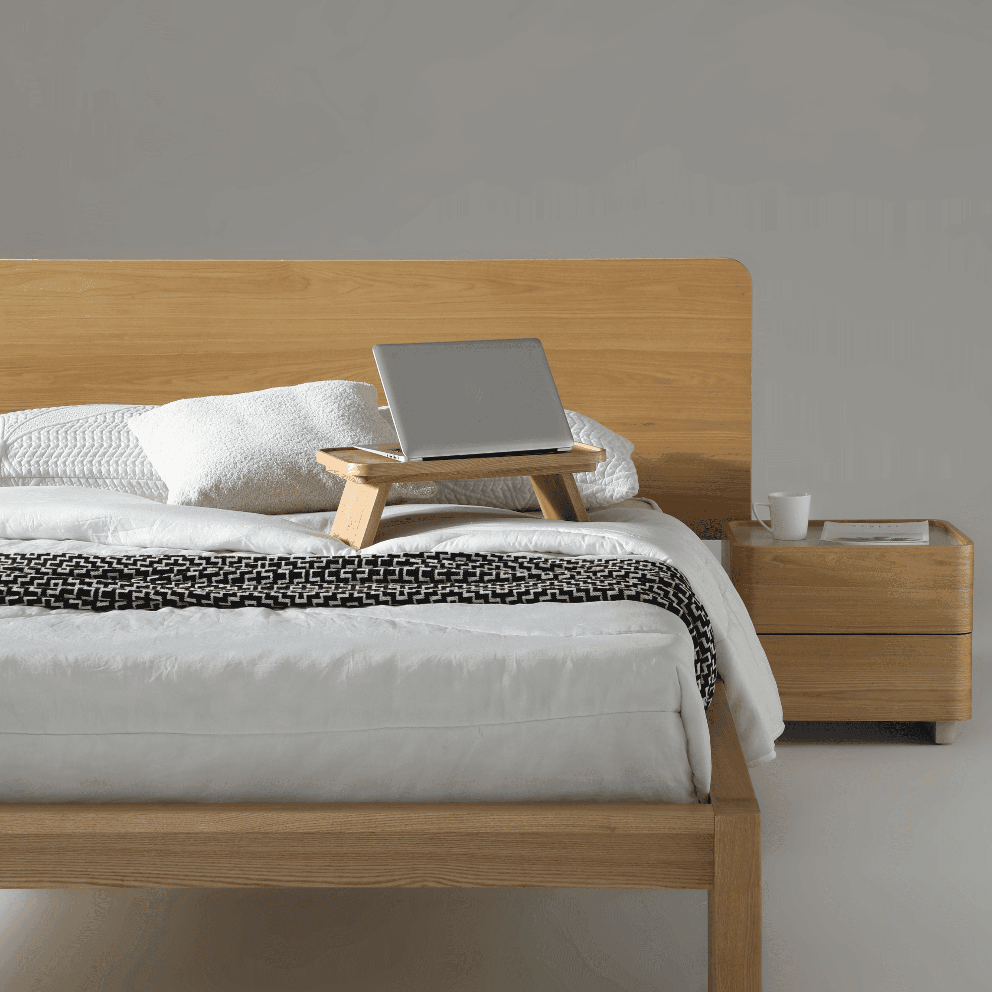 Seek & Ramble Beds Xara Natural Ash Queen Size Bed