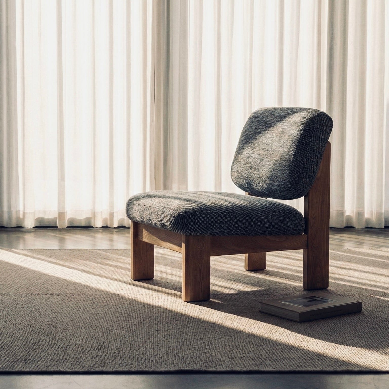 Seek & Ramble Accent Chair Xara Occasional Chair Denim by Francesco Feliziani