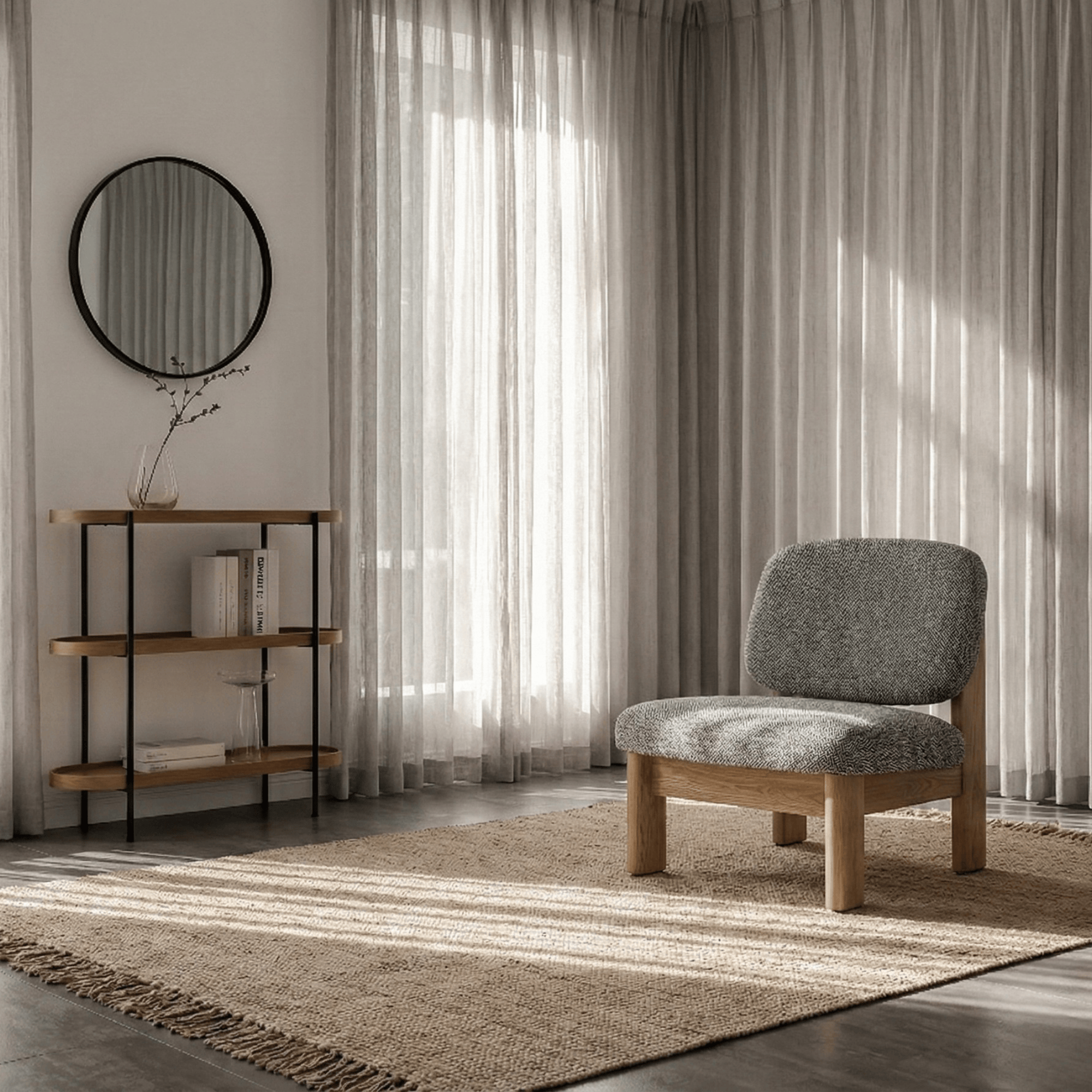 Seek & Ramble Accent Chair Xara Occasional Chair Denim by Francesco Feliziani