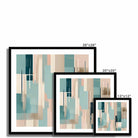Seek & Ramble Framed Abstract Blues #2 Framed Print