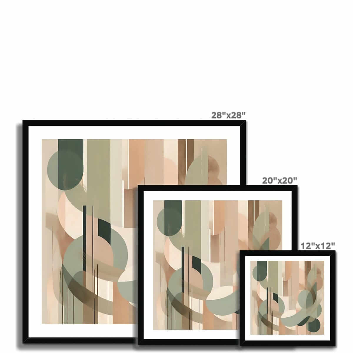 Seek & Ramble Framed Abstract Sage #2 Framed Print