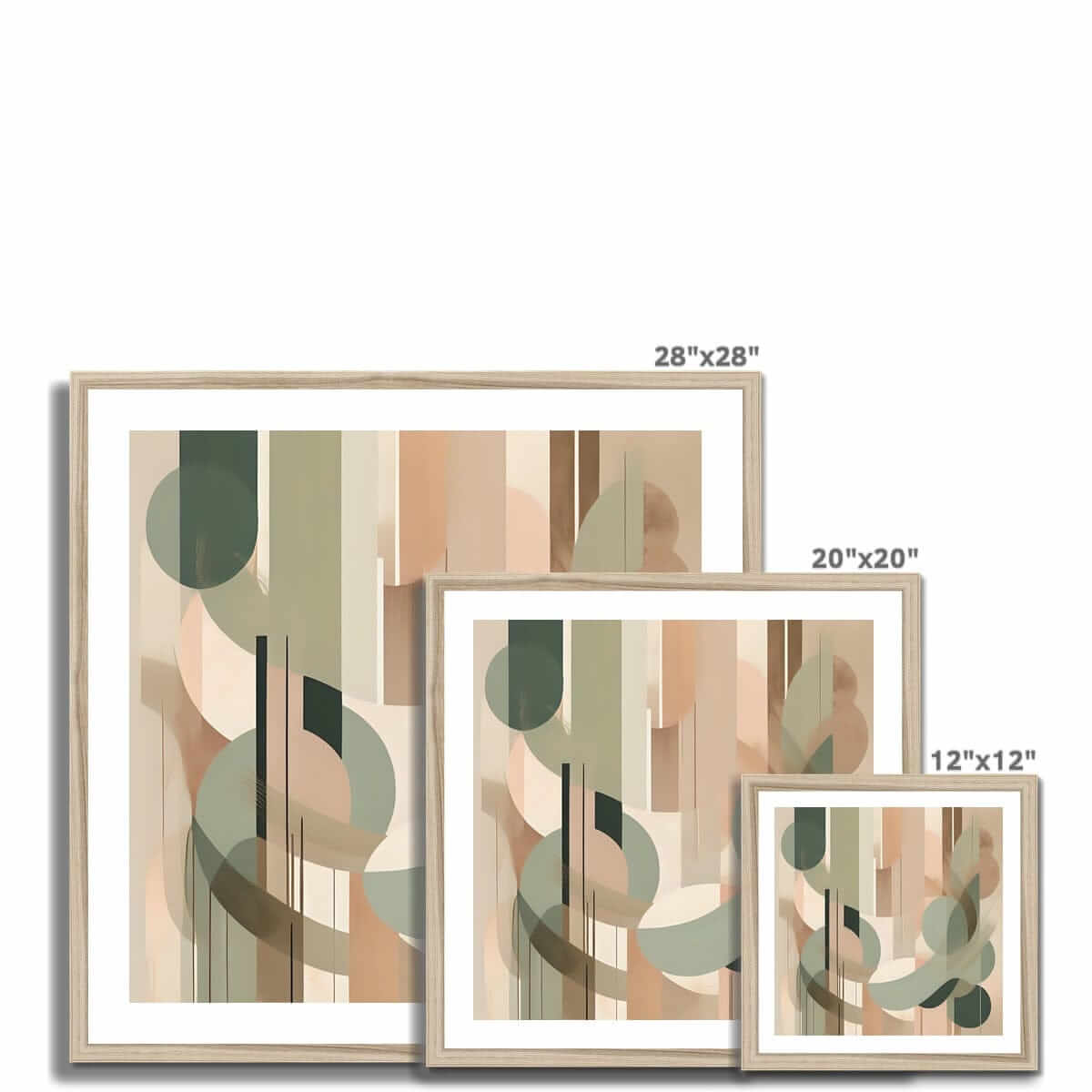 Seek & Ramble Framed Abstract Sage #2 Framed Print