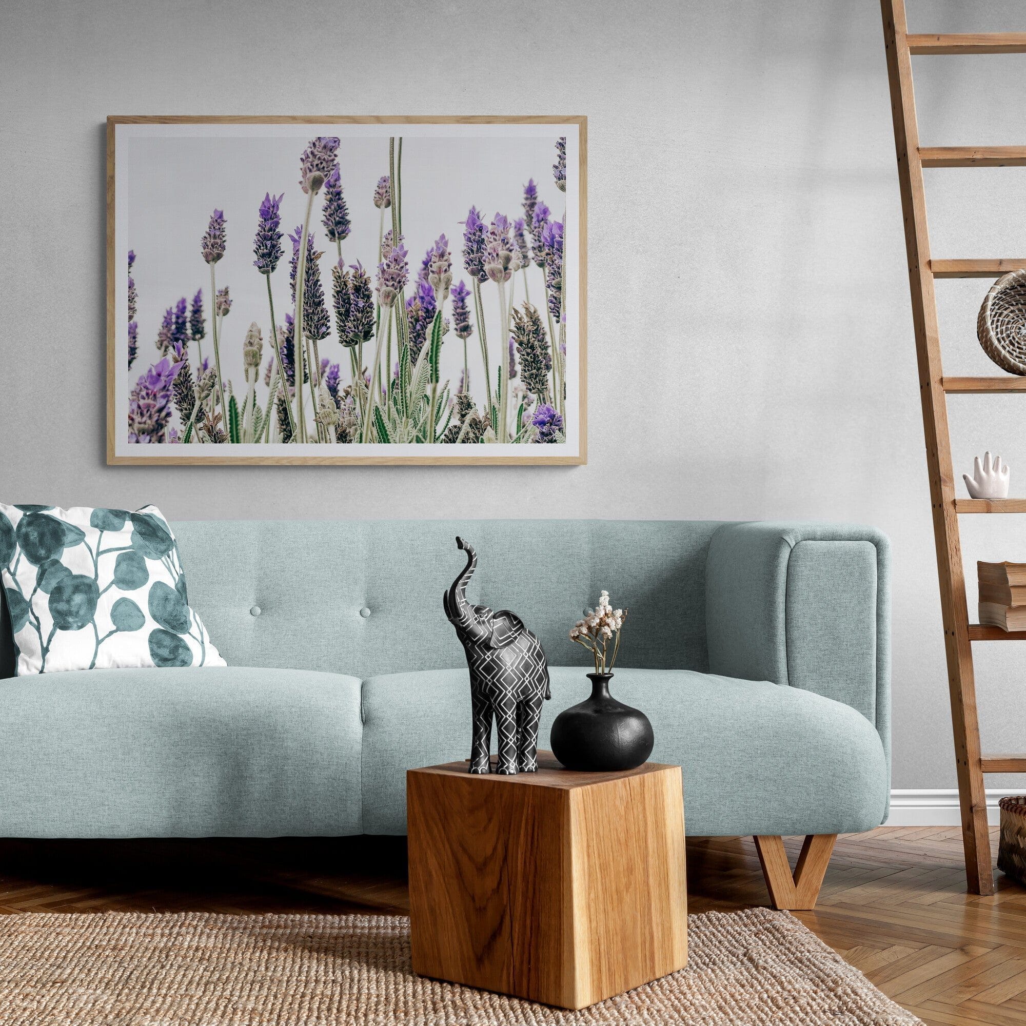 Seek & Ramble Framed Flowering Lavender Print