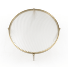 Seek & Ramble Coffee Tables Gatsby 70cm Round Coffee Table Fluted Glass & Gold Metal