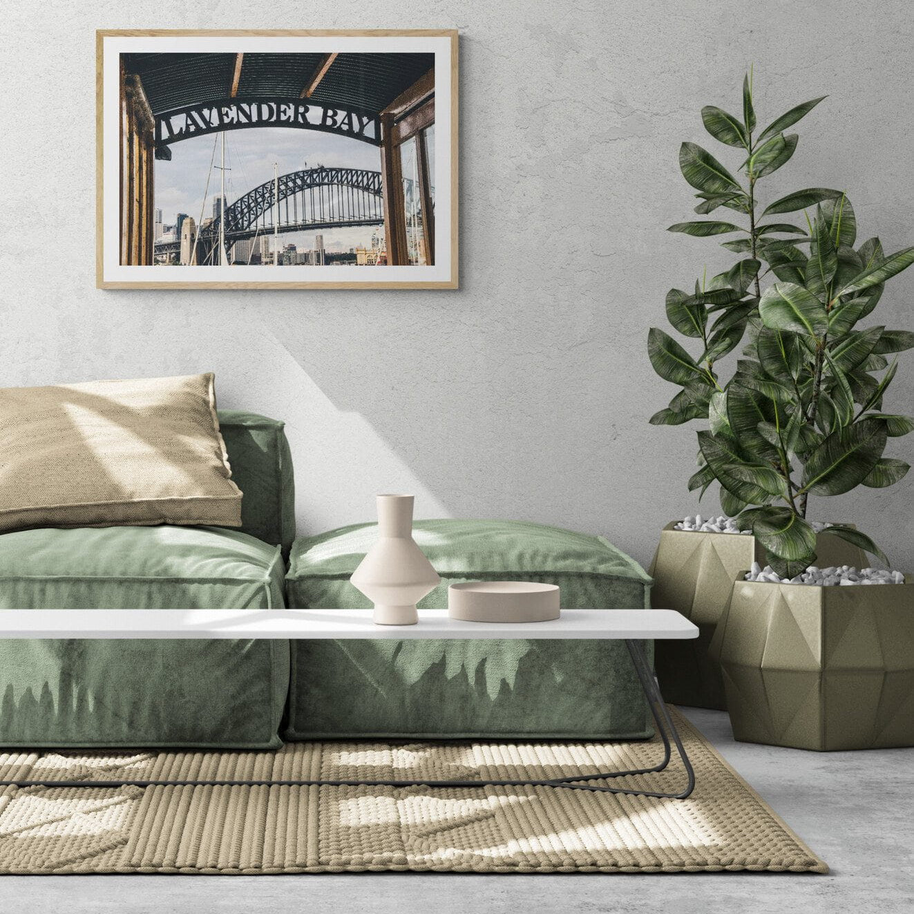 Seek & Ramble Framed Lavender Bay Wharf Sydney Framed & Mounted Print