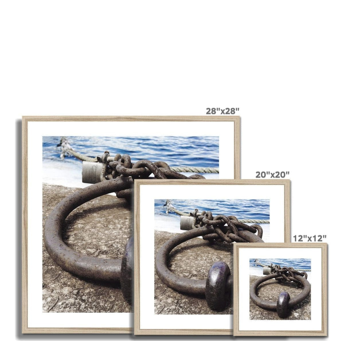 Seek & Ramble Framed Wharf Docking Ring Framed & Mounted Print