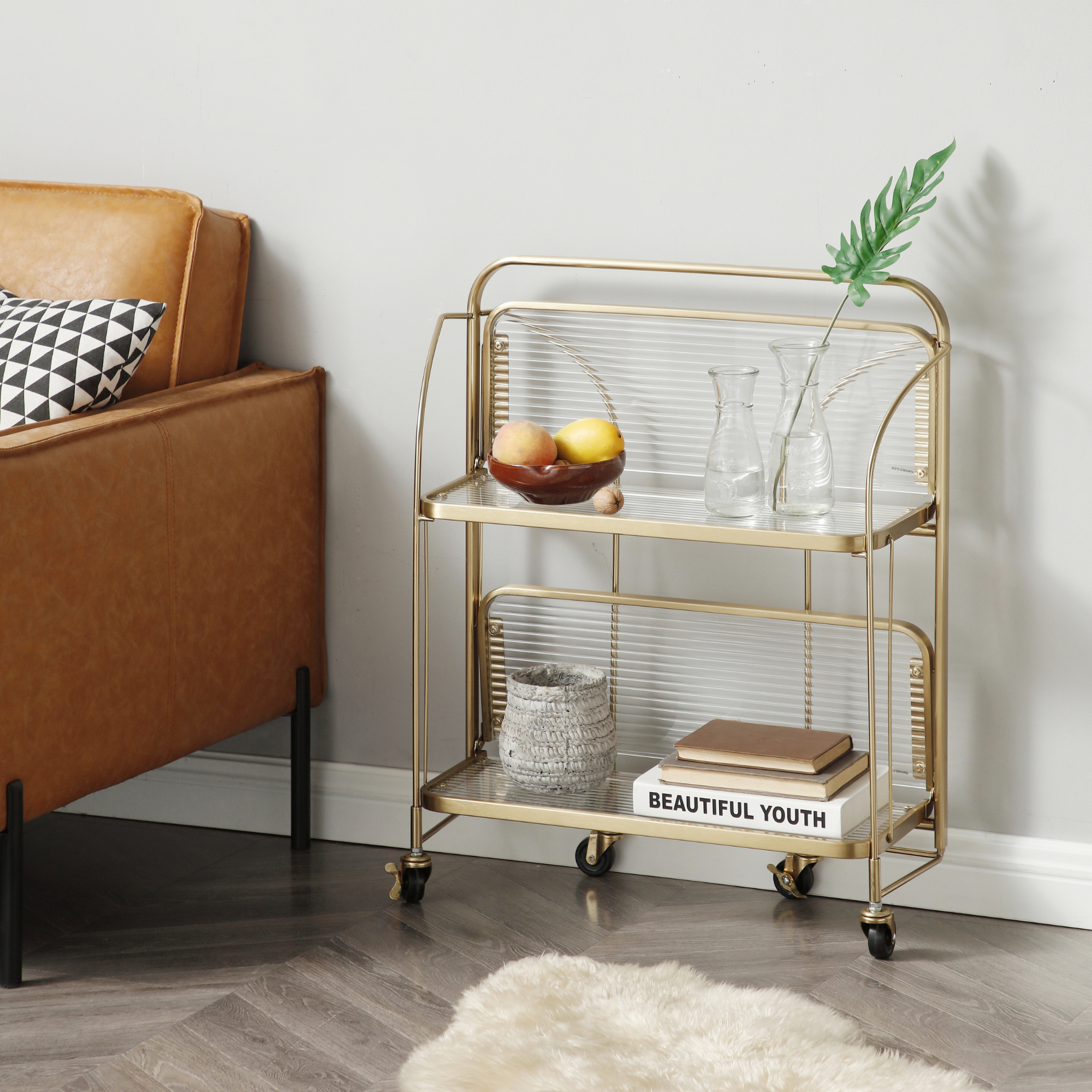 How to Style Your Bar Cart for Extra Storage and Glam