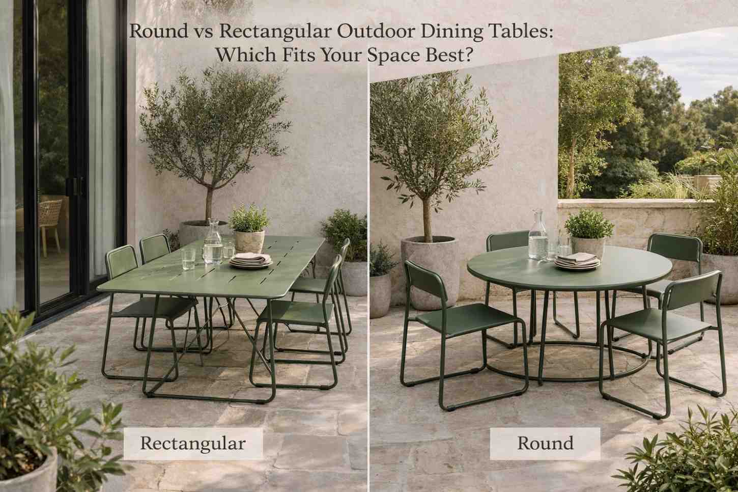 Round vs Rectangular Outdoor Dining Tables: Which Fits Your Space Best?