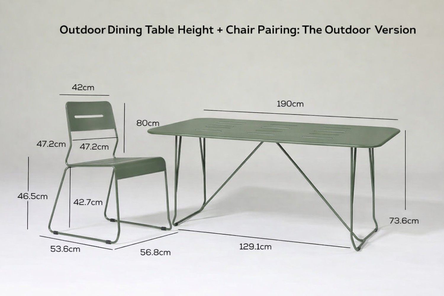 Outdoor Dining Table Height + Chair Pairing: The Outdoor Version