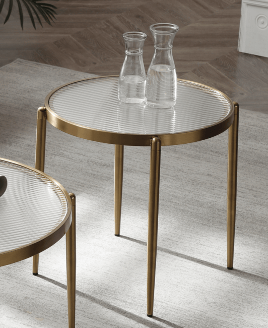 Seek and Ramble Glass Side Tables in Australia