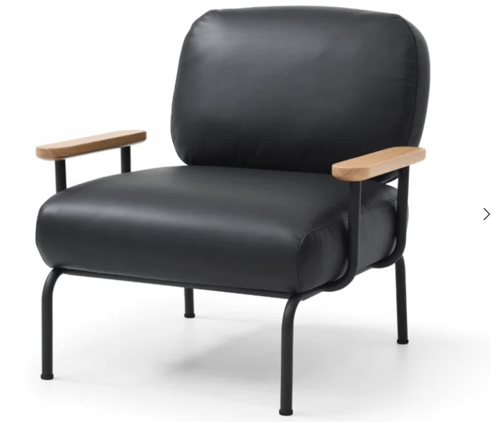 Introduce a tan leather armchair into your space
