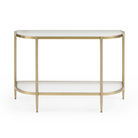 Seek & Ramble Hall Table Gatsby Console Hall Table Fluted Glass & Gold Metal