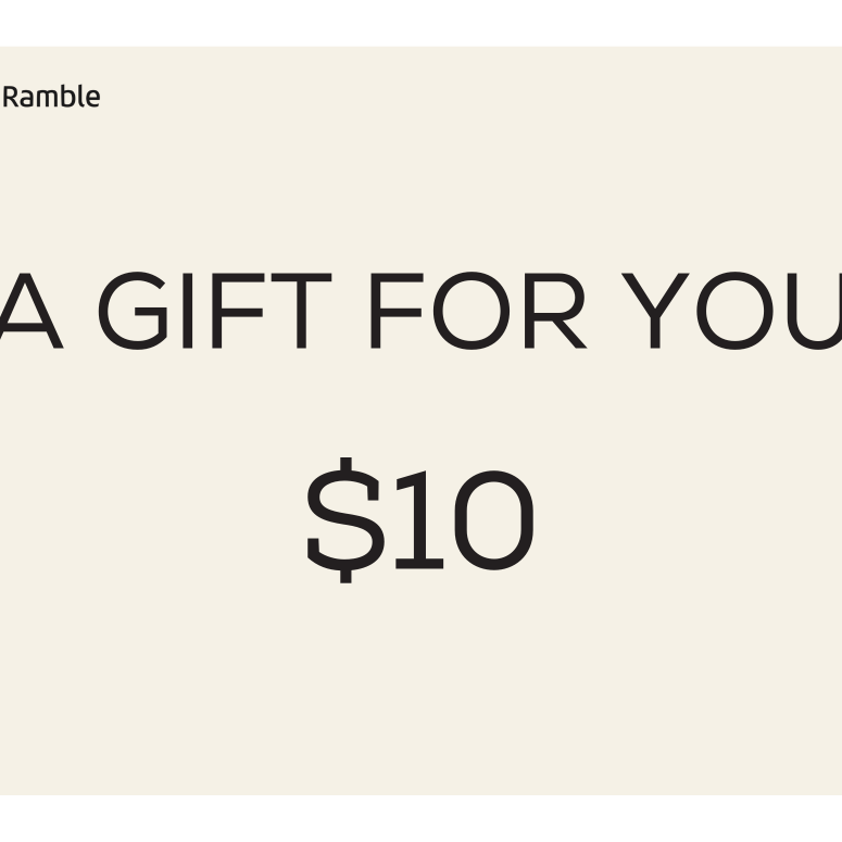 Seek & Ramble Gift Cards $10.00 e-Gift Card