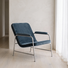 Seek & Ramble Accent Chair Milo Lounge Chair Brushed Steel Slate